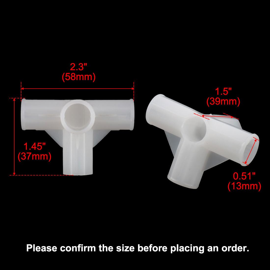 Sourcingmap Shoe Rack Accessories Connectors, 13mm Inner Diameter for Repair Assembled Wardrobe 4 Way, Replacement of Parts 15 Pcs