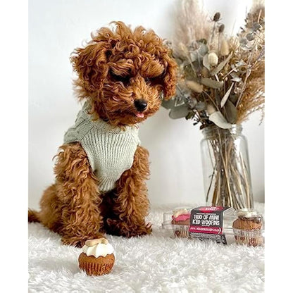 The Barking Bakery Trio of Mini Iced Woofins - 3 Little Cupcakes for Dog Doggy Treat