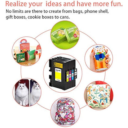 LCL Compatible Sublimation Ink SG400 SG800 SG400NA SG800NA PRINTAN DINK 60ml 40ml (4PK KCMY) Replacement for Sawgrass Virtuoso SG400 SG800 SG400NA EU SG800NA Sublimation Printer SG3110 SG2100N