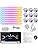 TOHETO RGB Wall Light, LED DIY Geometry Splicing Gaming Lights, Backlit Modular Wi-Fi Colour Changing Home Decor Lights Work with Alexa and Google Assistant for Game Room, Bedroom (9 Lines, White)