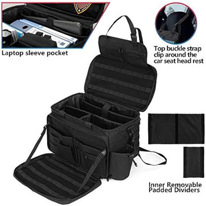 Trunab Multifunction Military Tactical Kit, Police Gear Bag for 15.6'' Laptop, MOLLE Compatible, Men’s Outdoor Kit for Camping, Hiking, Trekking - Patented Design