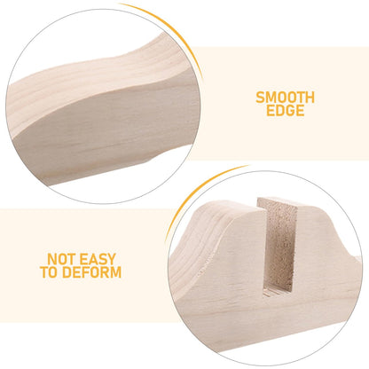 Amosfun Wooden Screen Holder 29 x 7.5 x 3.5 cm Set of 4 Stable Feet for Interior Partition Bracket Room Divider Easy to Install for Home Office