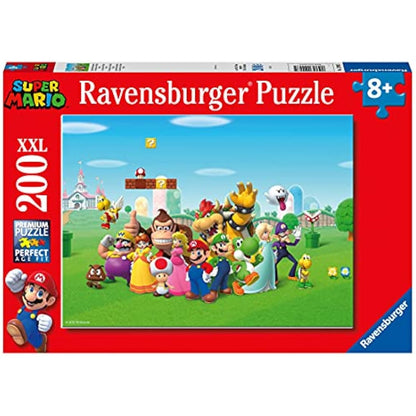 Ravensburger Super Mario 200 Piece Jigsaw Puzzles for Kids Age 8 Years Up - Extra Large Pieces, Multi-coloured, 12993