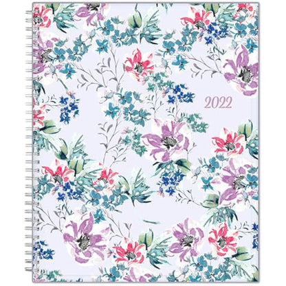 Blue Sky 2022 Weekly & Monthly Planner, 8.5" x 11", Flexible Cover, Wirebound, Laila (137273-22)