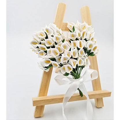 JZK 144 Foam white calla lily small artificial flowers for crafts favour box gift box card making embellishment decoration for wedding birthday Christmas party