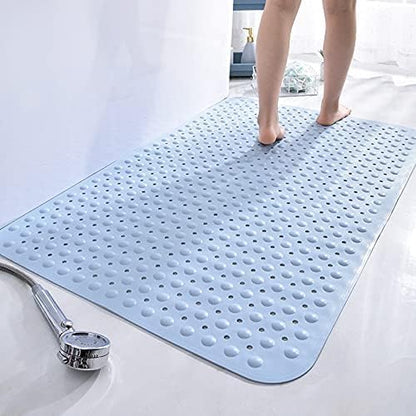 Stafeny Non-Slip Shower Mat for Inside the Non-Slip Anti-Mould Rubber Shower Mat (White, 40x70cm)