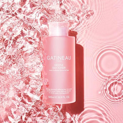 Gatineau - Gentle Silk Cleanser and Facial Toner Duo Set, for Hydrated and Smooth Skin, for All Skin Types, (2 x 500ml)