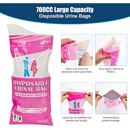 WADEO Extra-Large Camping Foldable Toilet, Heavy-Duty Portable Potty for Adults with Bigger Comfortable Seat & Sturdy Support, Travel WC for Heavy People, Big Guy, Elderly