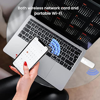 Tenda AX1800 Wi-Fi 6 Dongle – USB 3.0 Wi-Fi Adapter – Dual Band MU-MIMO 1800Mbps for PC/Desktop/Laptop – Supports Windows 11 & 10 ONLY (U18)