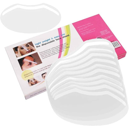 LWBTOSEE Disposable Plastic Eye Shield,for Microblading, Permanent Makeup,Eyelash Extensions, Eyes Cataract Surgery, Eyelid Blepharoplasty Aftercare-50pcs/pack