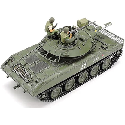 Tamiya TAM35365 Militär 35365-1:35 US M551 Sheridan Vietnam, Model Building, Plastic Construction kit, Unvarnished, Green