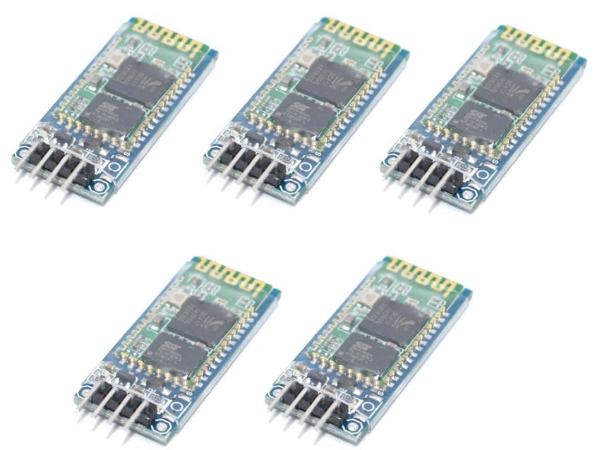 TECNOULAB 5pcs HC-06 Bluetooth wireless module HC06 with slave base