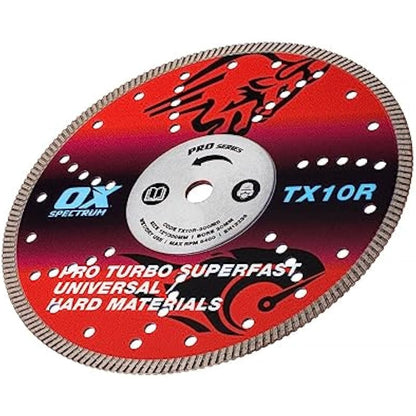 OX Tools TX10R-300/20 OX-TX10R Spectrum Superior Turbo Diamond Blade, 300/20mm, Red