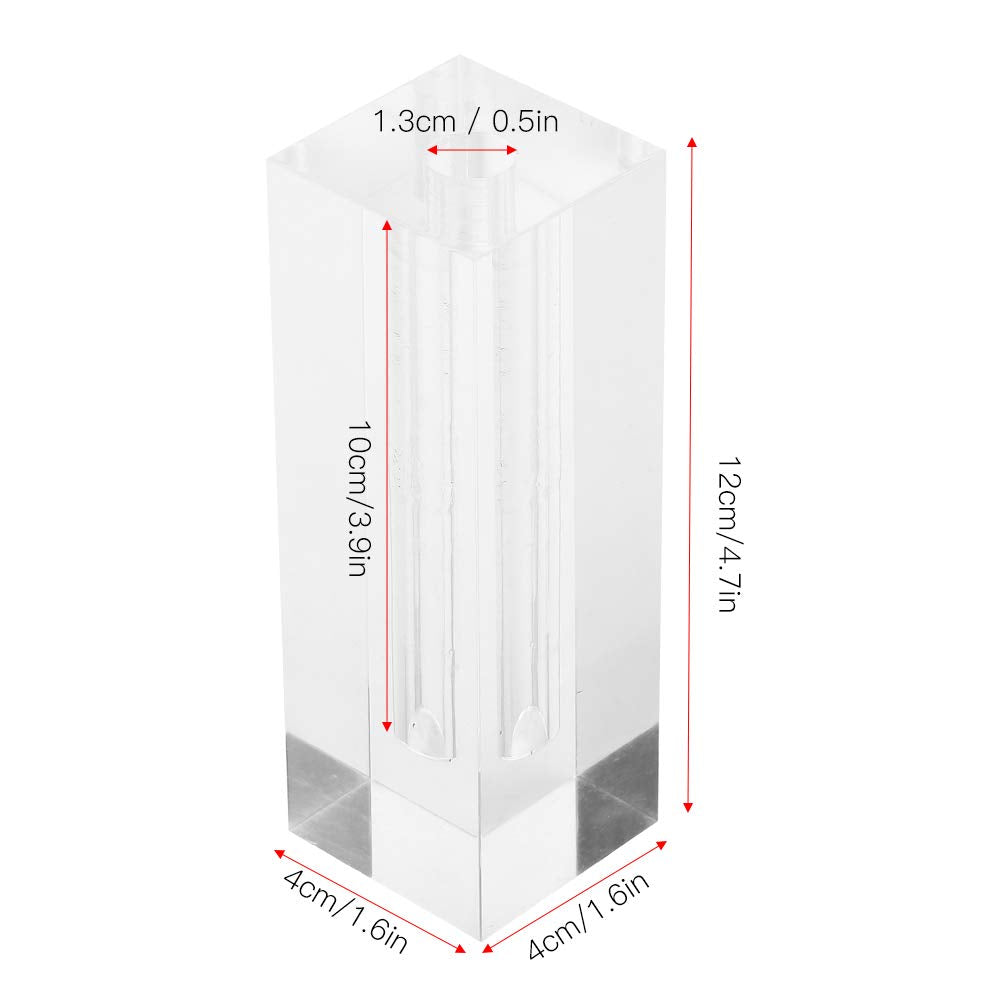 Acrylic Display Stand Transparent Rose Single Flower Show Base for Home Desktop Decoration