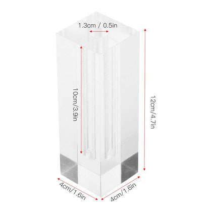 Acrylic Display Stand Transparent Rose Single Flower Show Base for Home Desktop Decoration