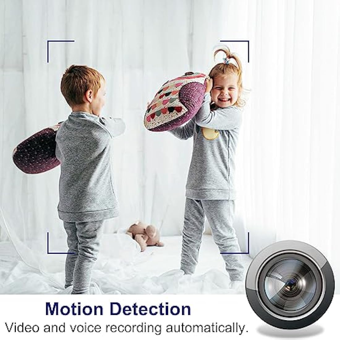 OTADUG Spy Camera Speaker, 1080P HD Mini Wireless Hidden Camera Security Surveillance Nanny Camera with Video and Audio, Motion Detection, Night Vision, 15-hour Playtime, 128 GB