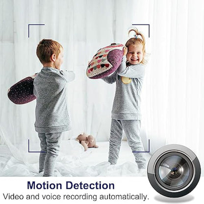 OTADUG Spy Camera Speaker, 1080P HD Mini Wireless Hidden Camera Security Surveillance Nanny Camera with Video and Audio, Motion Detection, Night Vision, 15-hour Playtime, 128 GB