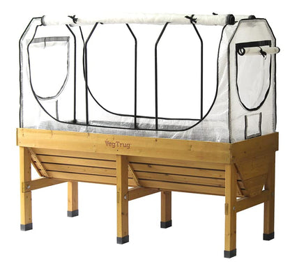 VegTrug Medium Greenhouse Frame & Multi Cover Set, White