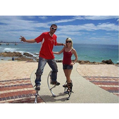 Skyrunner Kangaroo Shoes pogo Jumping stilts for Kids Child Youth weight load range 30-50kg Black