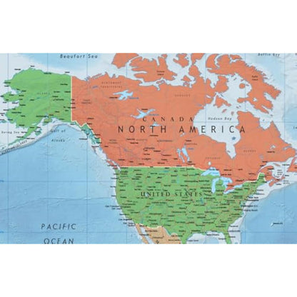 Swiftmaps 92cm x 61cm Laminated World Premier Wall Map Mural Poster A1