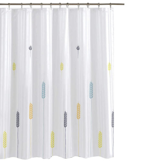 GONOVE Shower Curtain for Bathroom 280 x 200cm Mildew Resistant Waterproof Polyester Fabric Wheat Shower Curtain Liner Long Washable Bath Curtain with