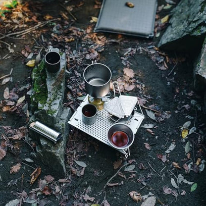 Snow Peak Ozen Solo Table, Aluminium, Silver, 297 x 210 x 85mm