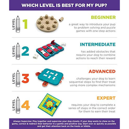 Outward Hound Nina Ottosson Interactive Dog Toys - Medium Level 2 - Dog Puzzle Toys & Treat Dispenser for Boredom Relief, Mental Stimulation & Dog Enrichment - Reduces Anxiety, Engages Smart Dogs