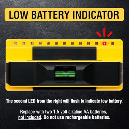 Franklin Sensors ProSensor 710+ Stud Finder with 13-Sensors, Wood & Metal Stud Detector/Wall Scanner, Built-in Bubble Level