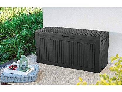 Keter Comfy Storage Box 270 L, Graphite Color, 116.7 x 54.6 x 8.6 cm