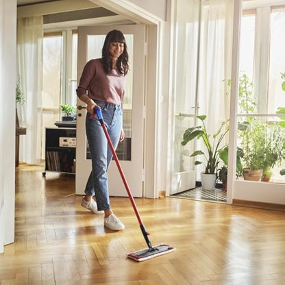 Vileda 1-2 Spray Mop, Microfibre Flat Floor Spray Mop with Extra Head Replacement, Set of 1x Mop and 1x Refill