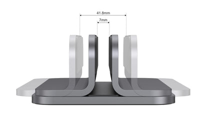 JOKItech Aluminum Laptop Vertical Stand Organizer, Sturdy Laptop Computer Holder Desktop Stand Compatible with New Retina Apple MacBook Pro/Air