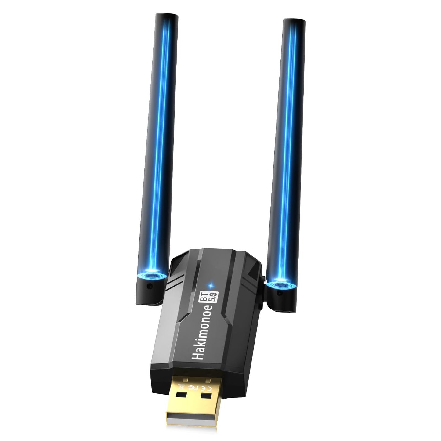 Hakimonoe USB Bluetooth 5.4 Adapter for PC Laptop, Long Range 492FT Wireless Dongle Adaptor for Windows 11 10 8.1 7 Desktop, Plug and Play Bluetooth