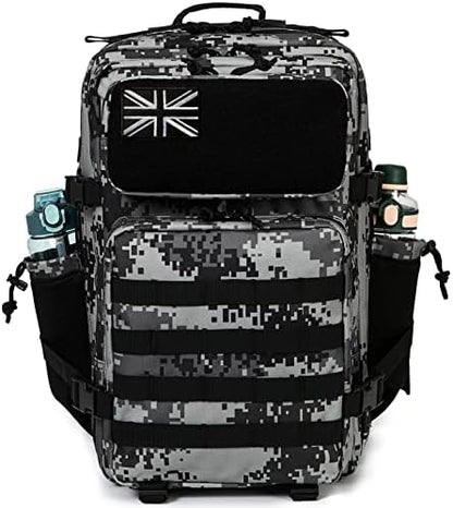 QT&QY Military Tactical Backpacks for Men Army Molle Daypack 25L/35L/45L Lage 3 Day Bug Out Bag Camping Hiking Rucksack with Bottle Holder