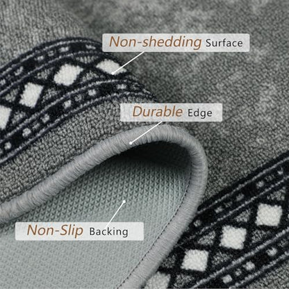 Homcomodar Runner Rug for Entryway 65x240cm Extra Long Hallway Runners Non Slip Washable Floor Carpet Runners for Hallways Bedroom Laundry Room