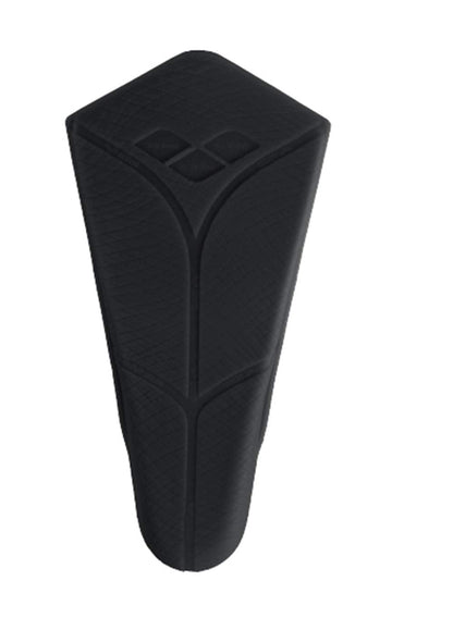 arena Powerfin Swimming Pool Training Fins, Adult Swimming Pool Fins, 100% Silicone Fins, Comfortable Short Swimming Pool Fins, 6-7, Black
