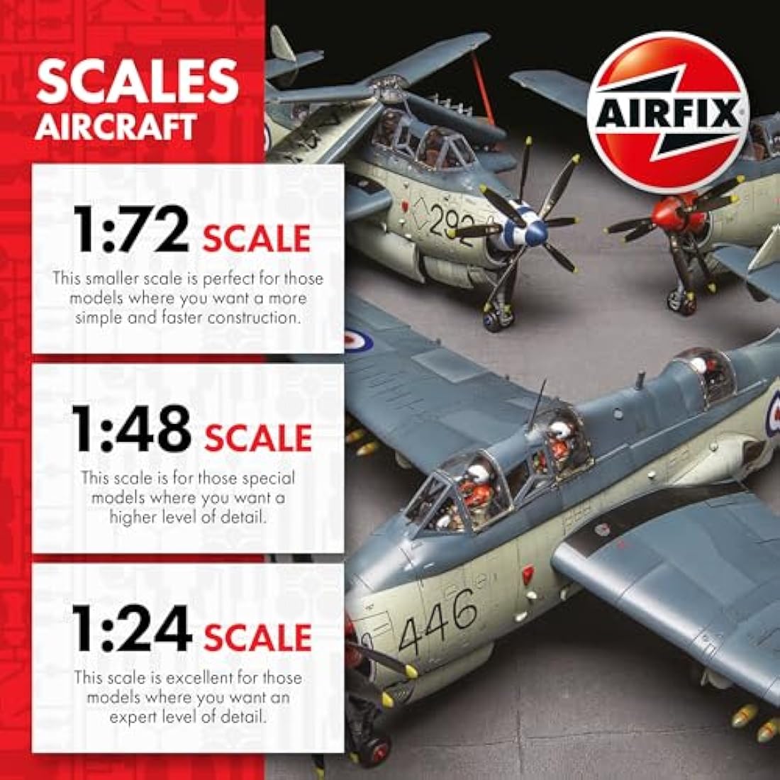 Airfix Model Set - A08013A Avro Lancaster B.III Model Building Kit - Plastic Model Plane Kits for Adults & Children 8+, Set Includes Sprues & Decals - 1:72 Scale Model