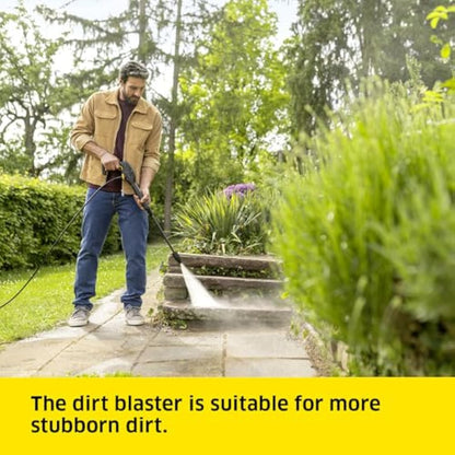 Kärcher K 3 Classic pressure washer, pressure: max. 120 bar, flow rate: 380 l/h, area coverage: 25 m²/h, water filter, weight: 4.2 kg, high-pressure hose and gun, dirt blaster, spray lance