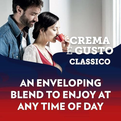 Lavazza Crema e Gusto Classico Ground Coffee, Dark Roast, 250g Each, 10-Pack - Ideal for Moka and Filter