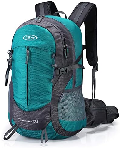G4Free 35L Waterproof Hiking Backpack Outdoor Backpack Trekking Daypack for Camping Hiking Backpacking Climbing with Rain Cover