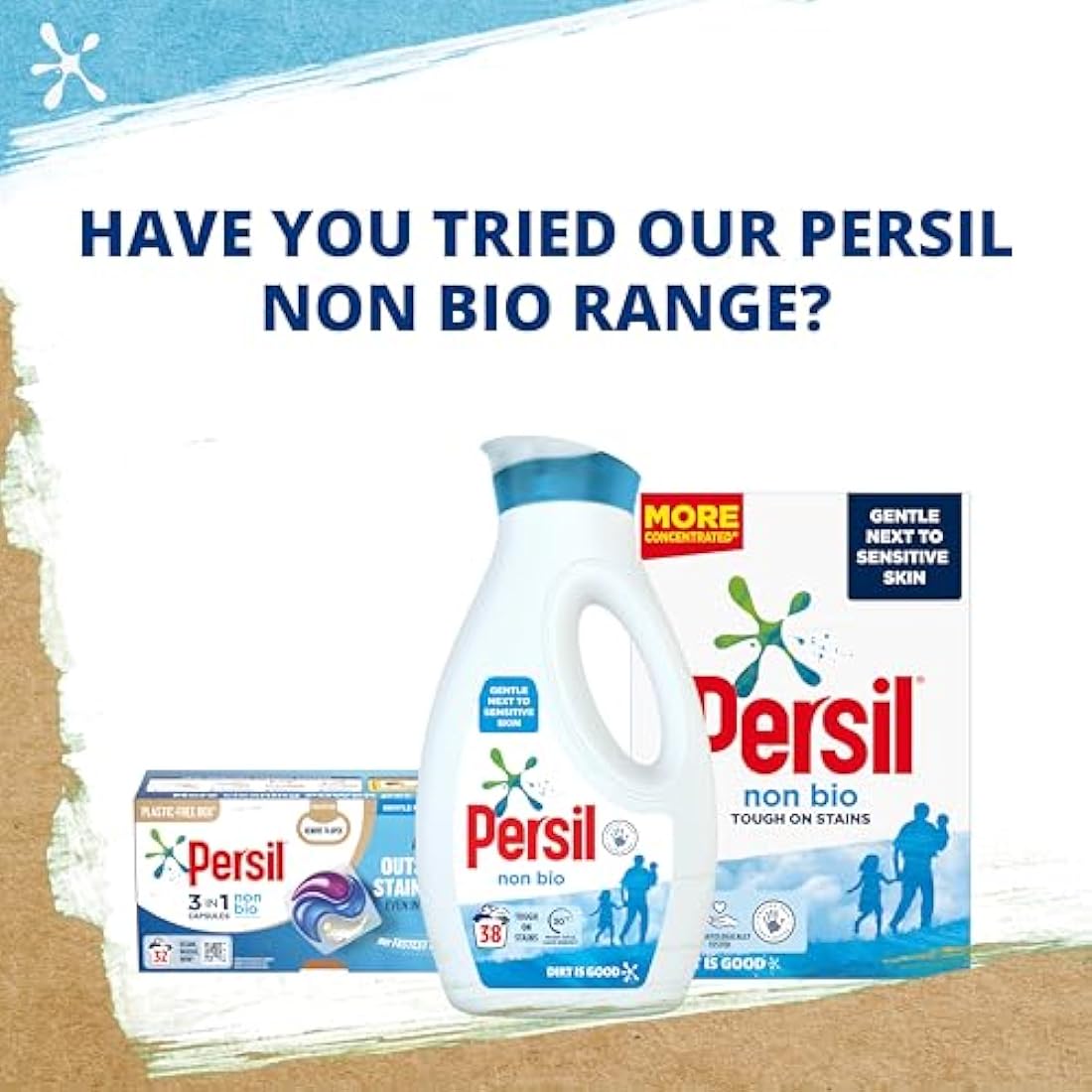 Persil 3 in 1 Non Bio Washing Laundry Capsules, 32 washes