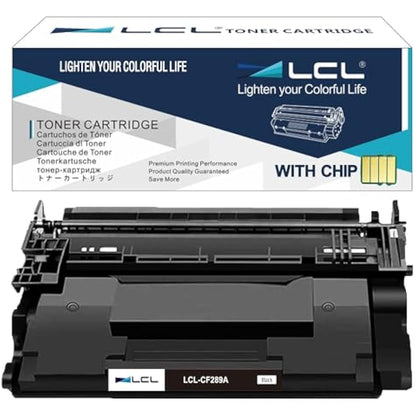LCL CF289A Toner Cartridge Replacement for HP 89A 89X CF289A CF289X With CHIP Compatible with HP LaserJet Enterprise M507 M507dn M507x MFP M528dn MFP M528f Flow MFP M528z M528c (1 Black)