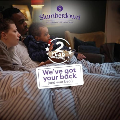 Slumberdown 100% British Wool Pillow 1 Pack - Naturally Cooling & Moisture-Wicking for Hot Sleepers, Luxury Back & Side Sleeper Pillow - Hypoallergenic Cotton Cover, UK-Made (48 x 74cm)
