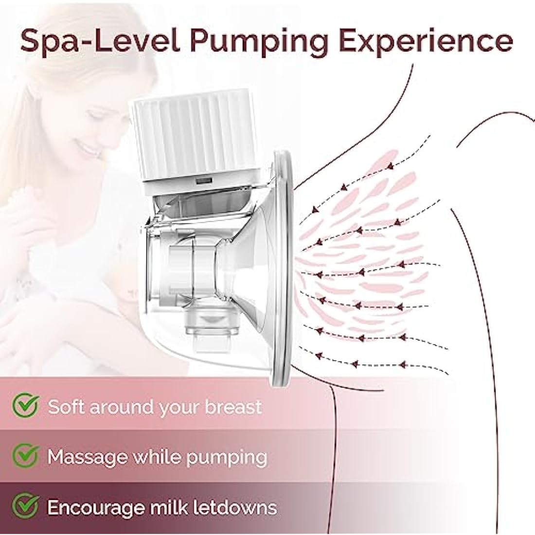 semai Flange Inserts 13mm Breast Pump Parts Compatible with Medela/Momcozy S12 Pro/S9 Pro/S12/S9/Spectra/Elvie 24mm Breast Pump Shields/Flanges, Reduce 24mm Nipple Tunnel Down to Correct Size, 4PCS