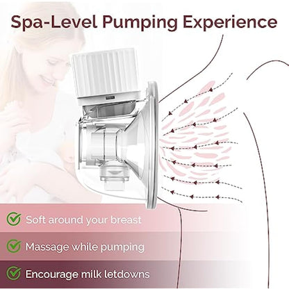 semai Flange Inserts 19mm Breast Pump Parts Compatible with Medela/Momcozy S12 Pro/S9 Pro/S12/S9/Spectra/Elvie 24mm Breast Pump Shields/Flanges, Reduce 24mm Nipple Tunnel Down to Correct Size, 4PCS
