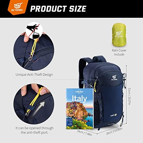 SKYSPER Rucksack 30L Hiking Backpack, Lightweight Travel Backpack Camping Pack for Men Women