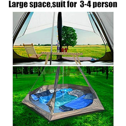 Lightweight waterproof double layers camping indian tipi tent yurt teepee tent for outdoor hiking.