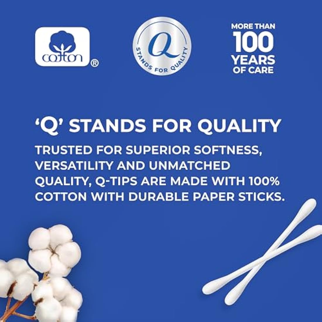 Q-Tips Cotton Swabs, 625 Count