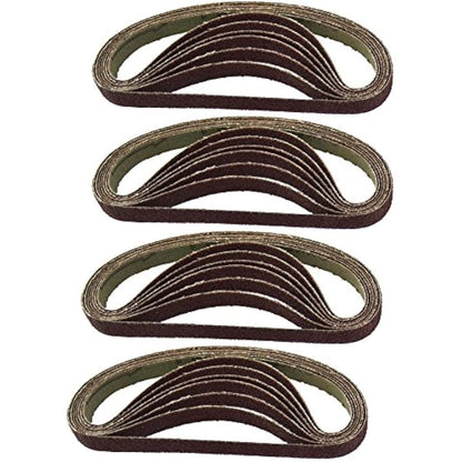 10mm 330 x 10mm Wide Air Finger Belt Sander Power File Detail Sanding + 25 Belts