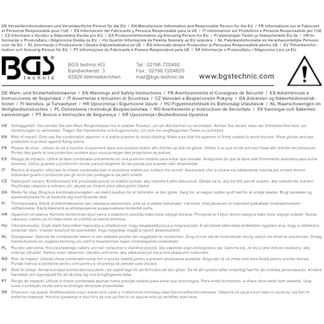 BGS 1229-24 | Combination Spanner | extra long | 24 mm