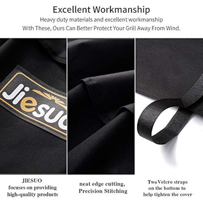 JIESUO 57CM BBQ Cover for Weber Charcoal Kettle: Heavy Duty Waterproof Weather Resistant Barbeque Grill Covers